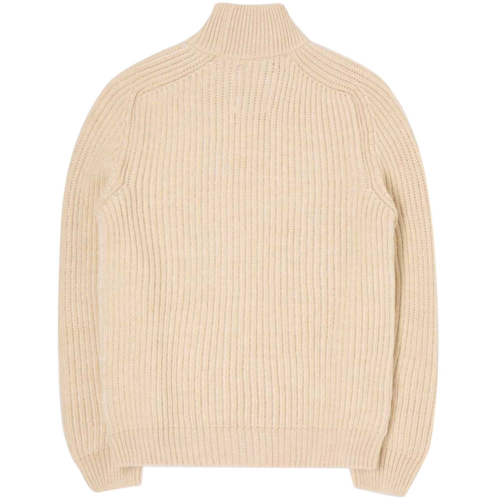 Edwin Roni High Collar Sweater - Beige