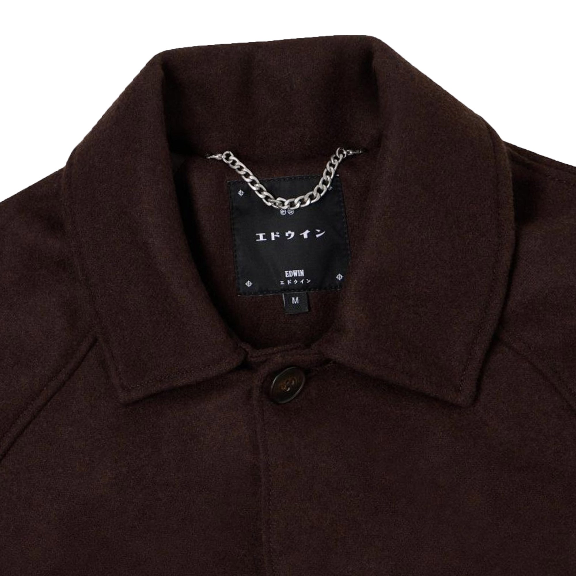 Edwin Mac Wool Coat - Dark Brown