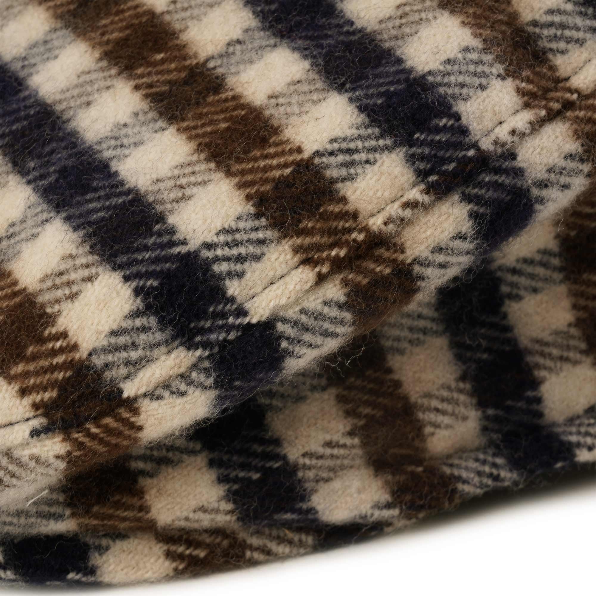 Aquascutum Wool Club Check Flat Cap - House Check