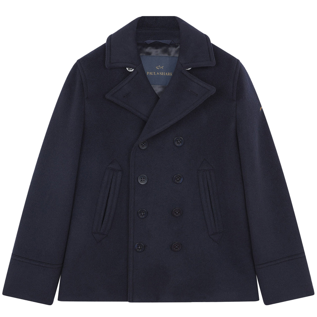 Paul and Shark Re-wool Peacoat - Dark Navy
