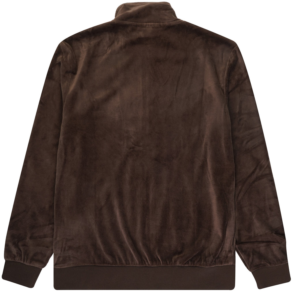 Fila Vintage Marc Velour Track Top - Coffee Bean