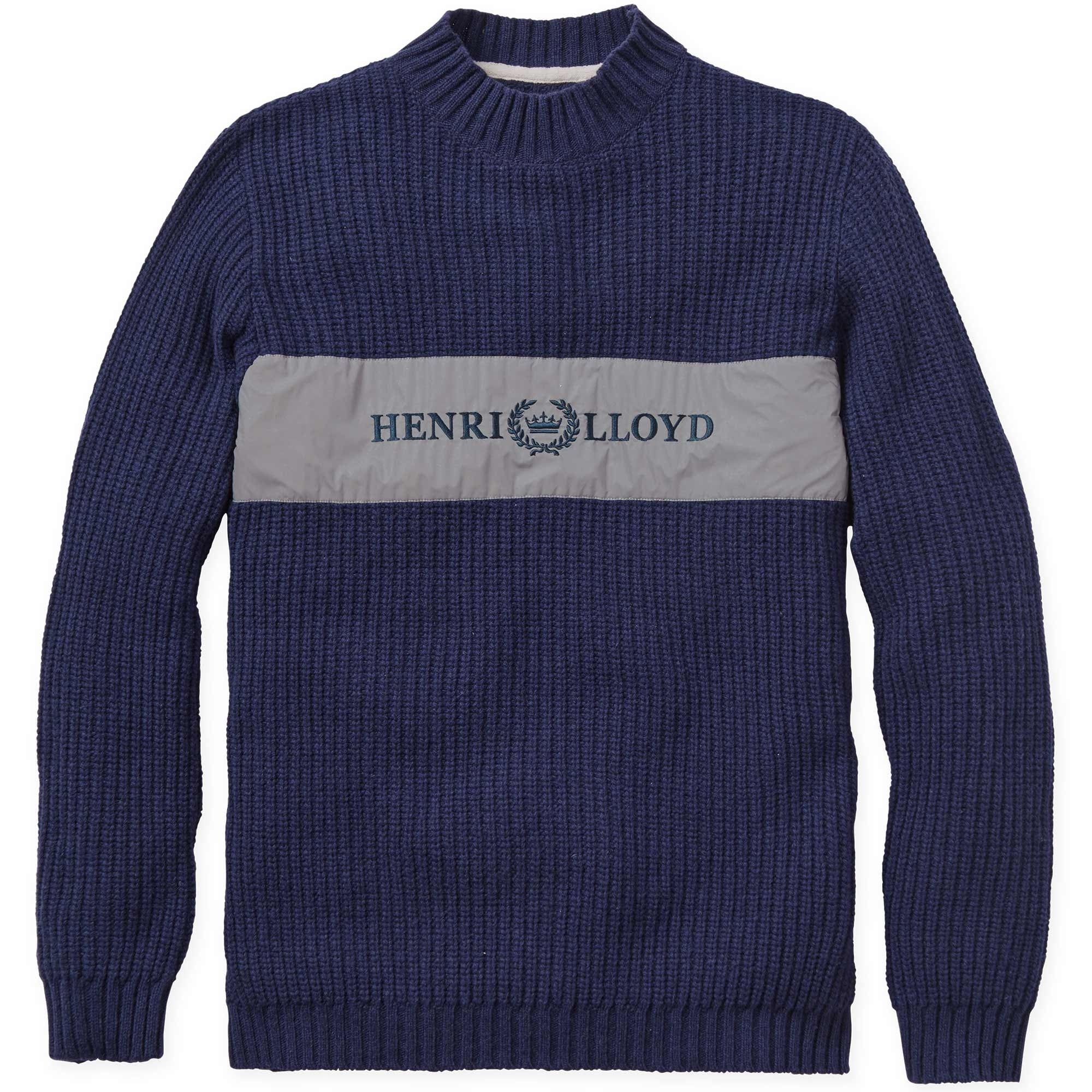 Henri Lloyd Falmouth Gansey Knitted Jumper - Navy Blue