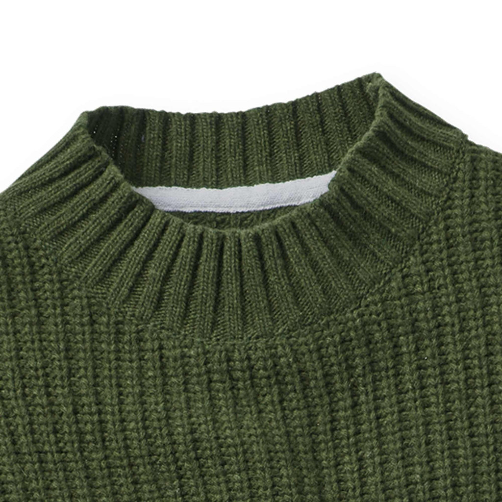 Henri Lloyd Falmouth Gansey Knitted Jumper - Light Olive