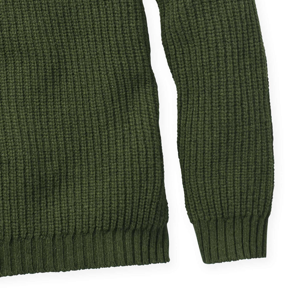 Henri Lloyd Falmouth Gansey Knitted Jumper - Light Olive