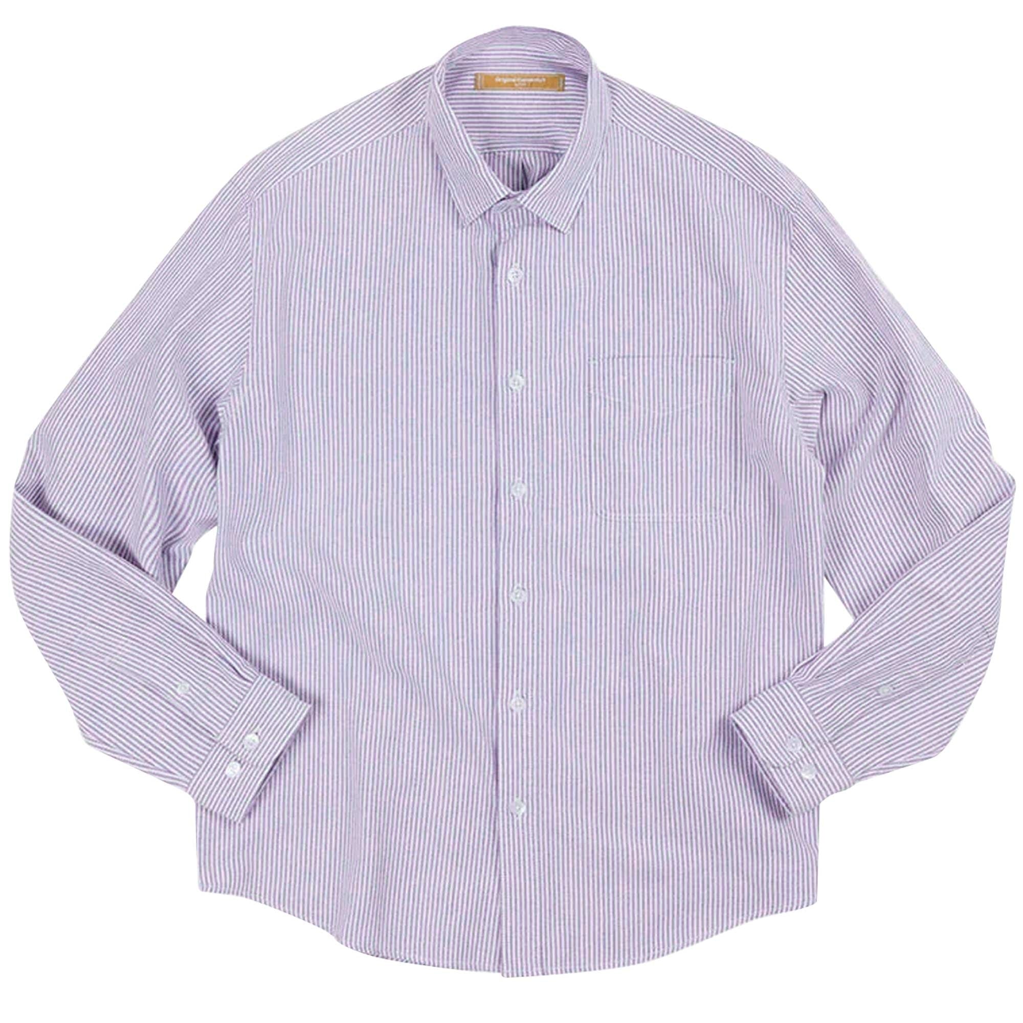 FrizmWORKS OG Striped Oxford Oversized Shirt - Purple