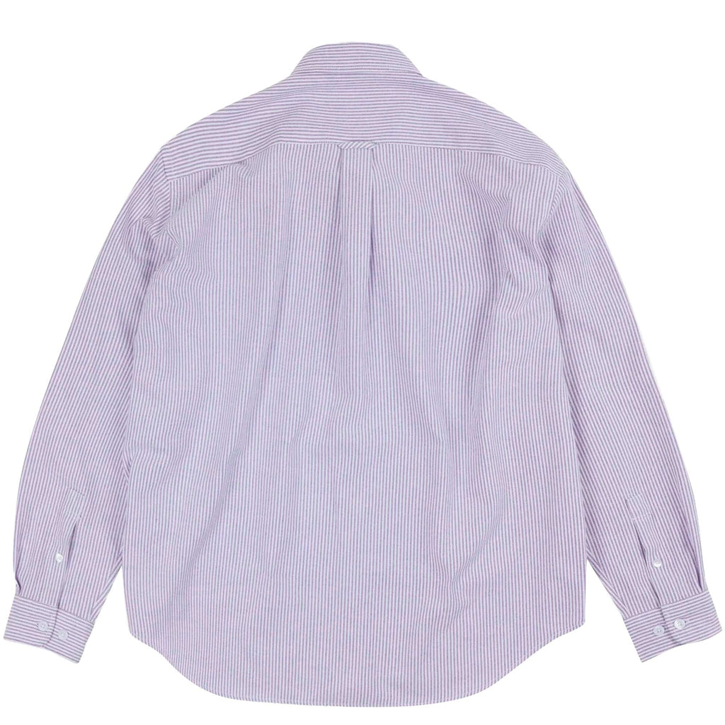FrizmWORKS OG Striped Oxford Oversized Shirt - Purple