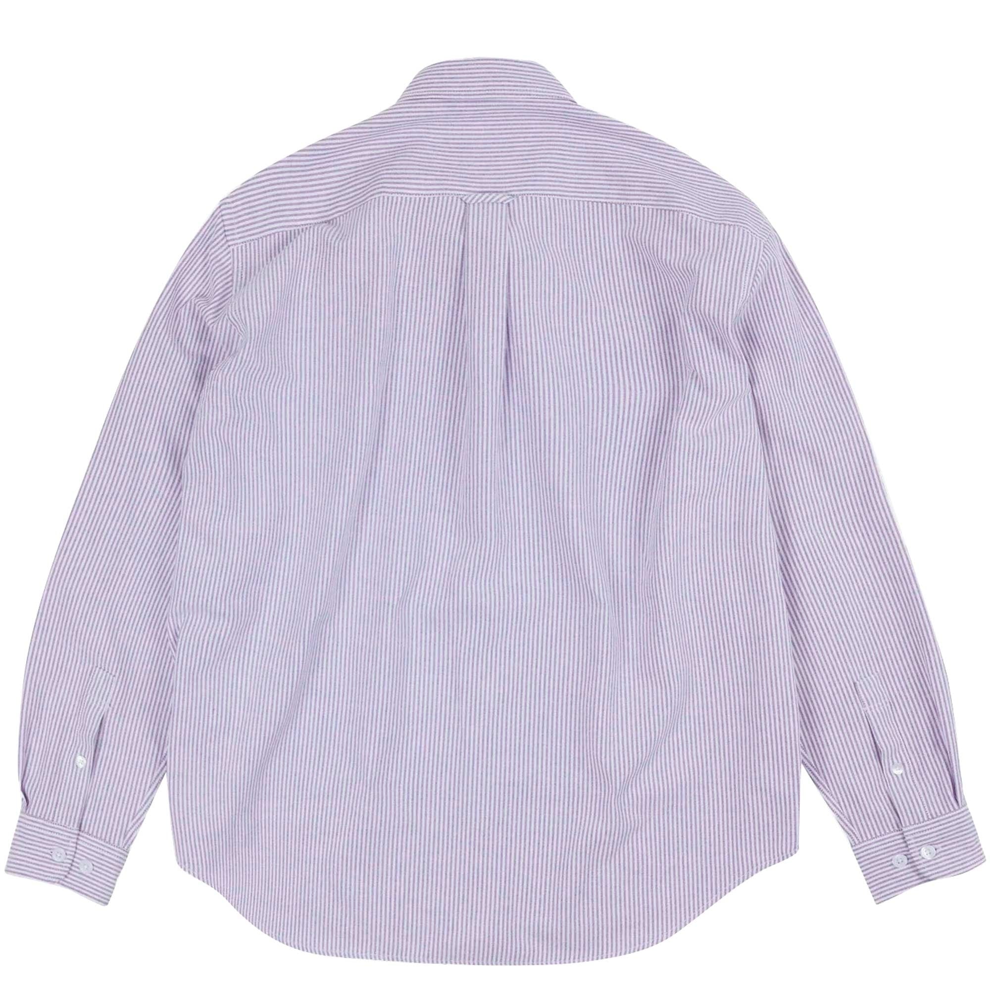 FrizmWORKS OG Striped Oxford Oversized Shirt - Purple