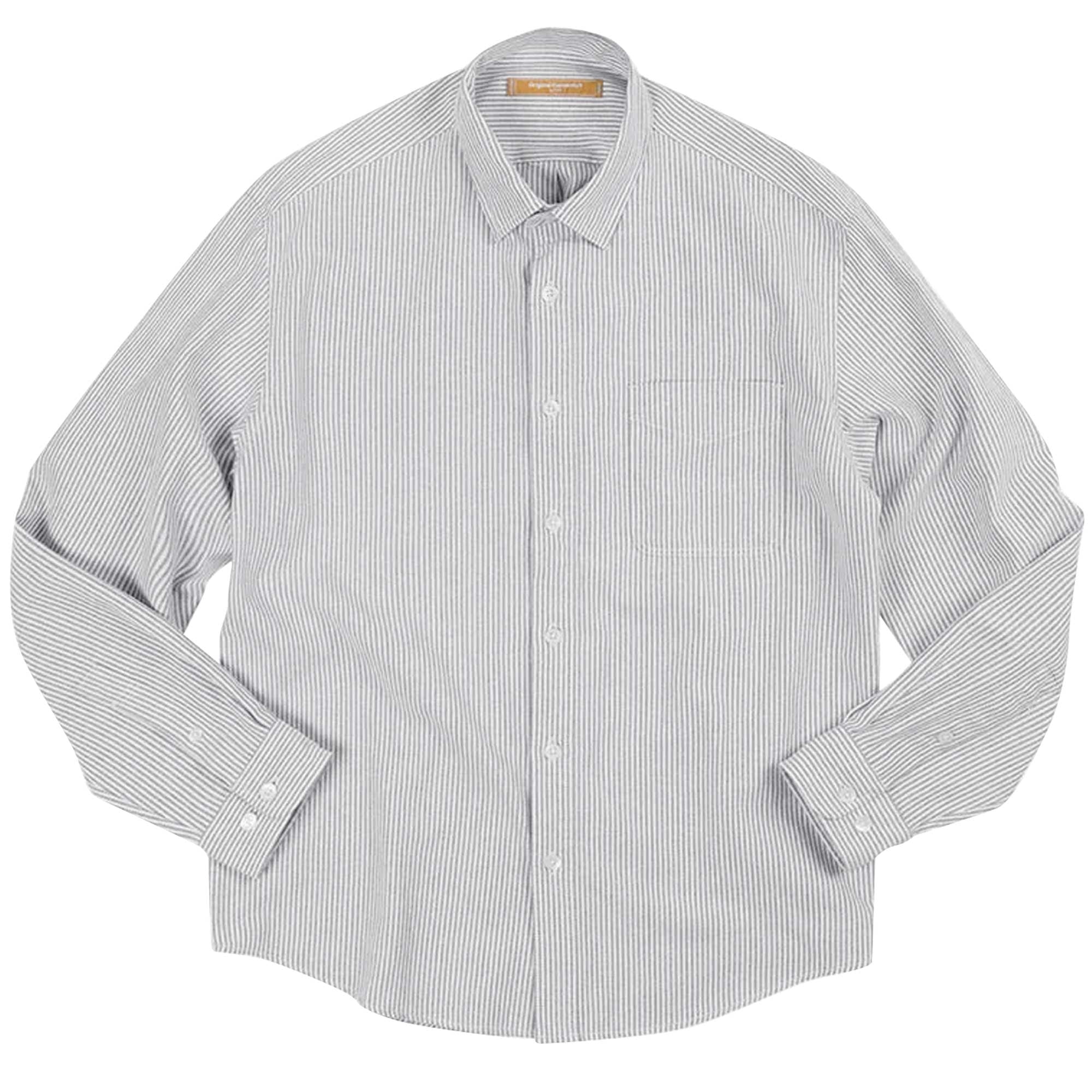 FrizmWORKS OG Striped Oxford Oversized Shirt - Grey