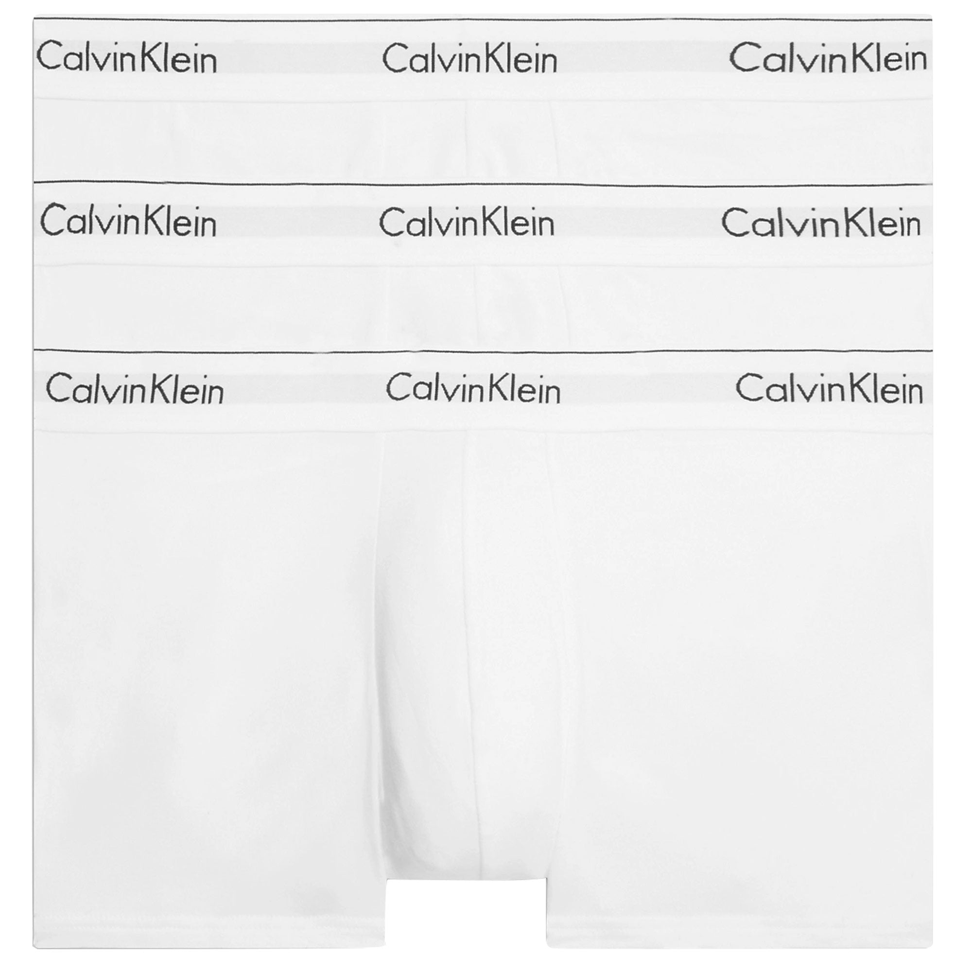 Calvin Klein 3 Pack Trunks - White