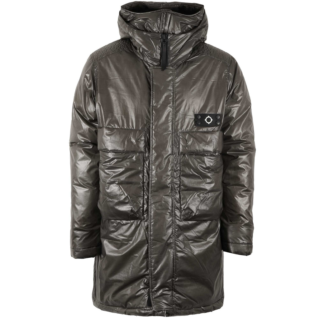 Ma Strum Thermo Long Down Coat - Oil Slick