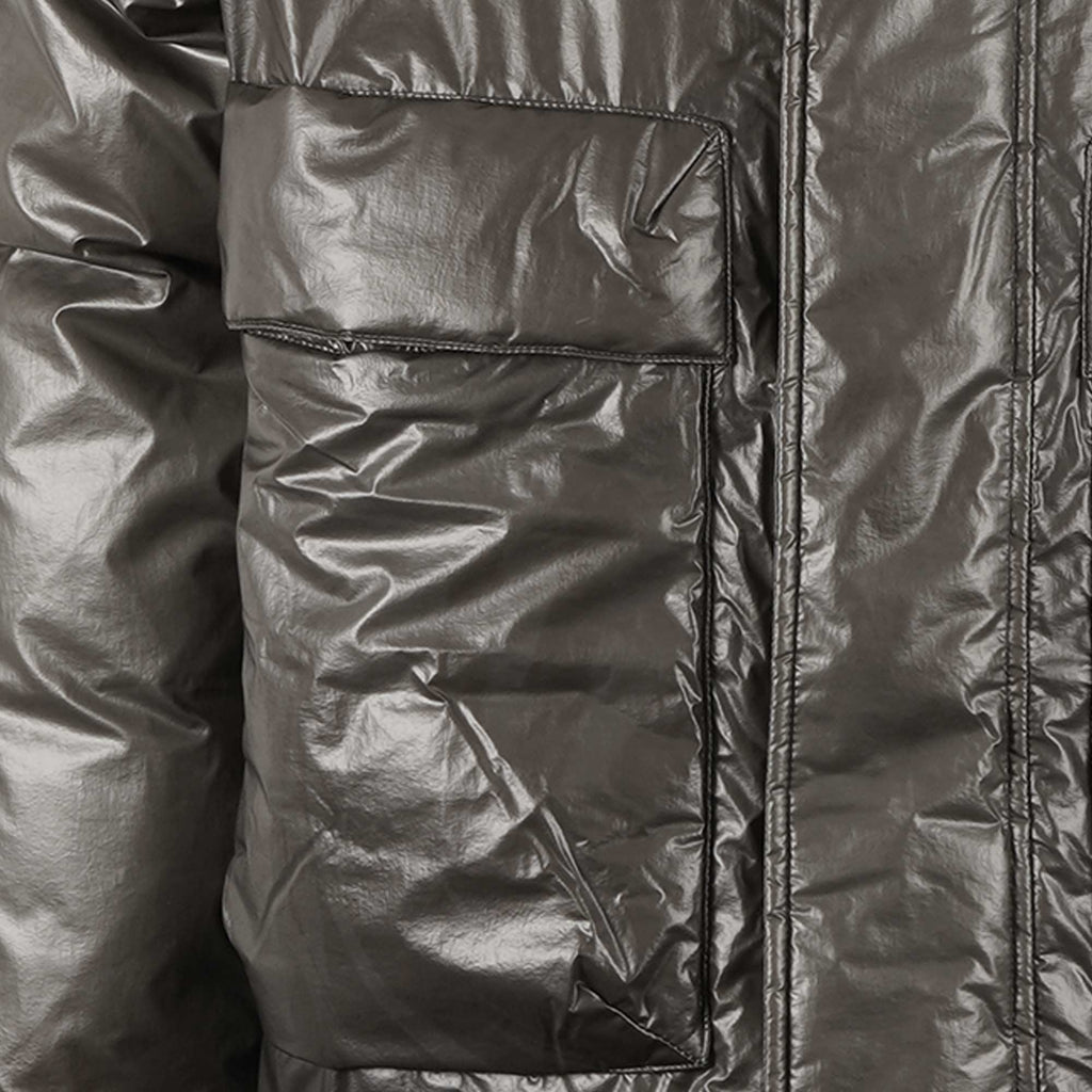 Ma Strum Thermo Long Down Coat - Oil Slick