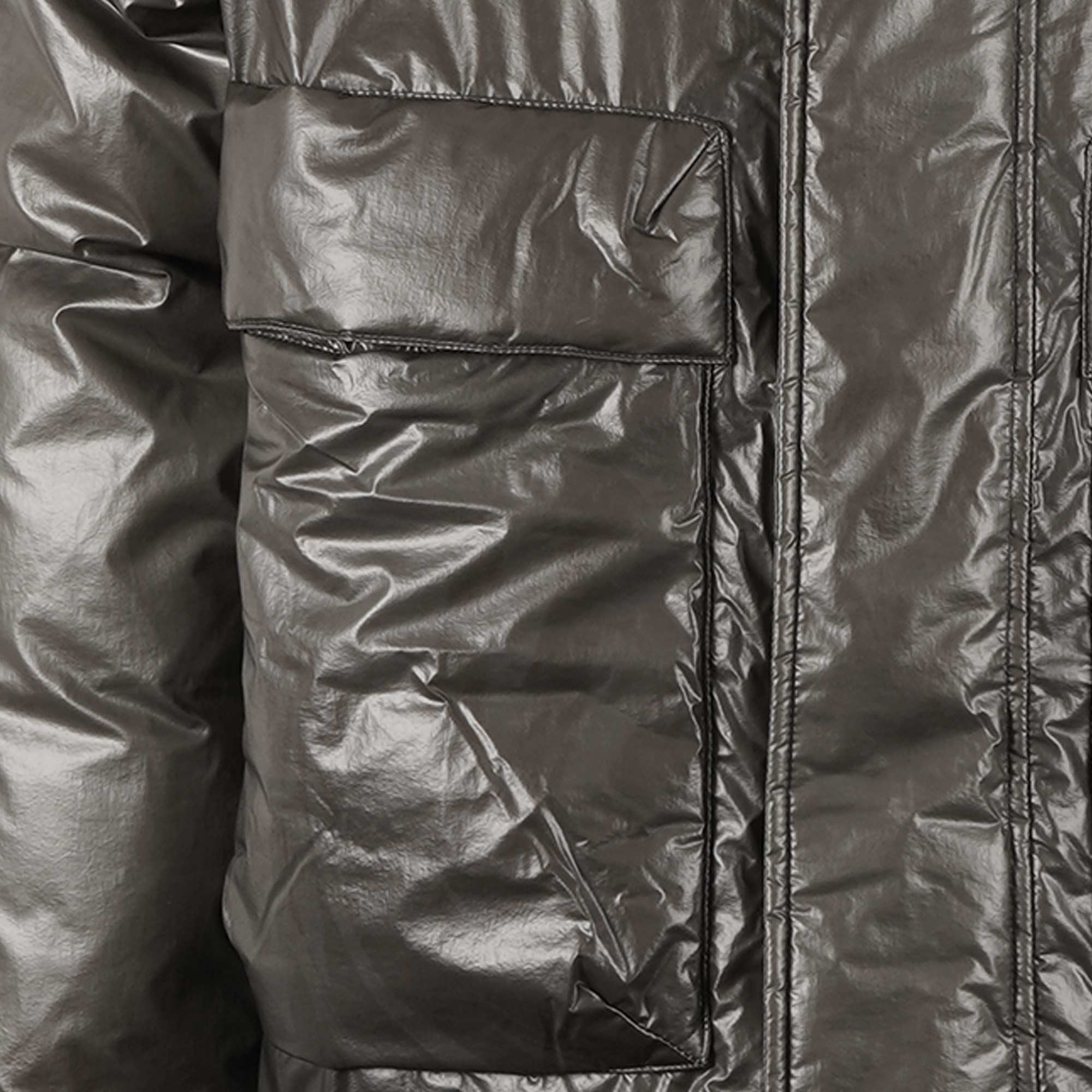 Ma Strum Thermo Long Down Coat - Oil Slick