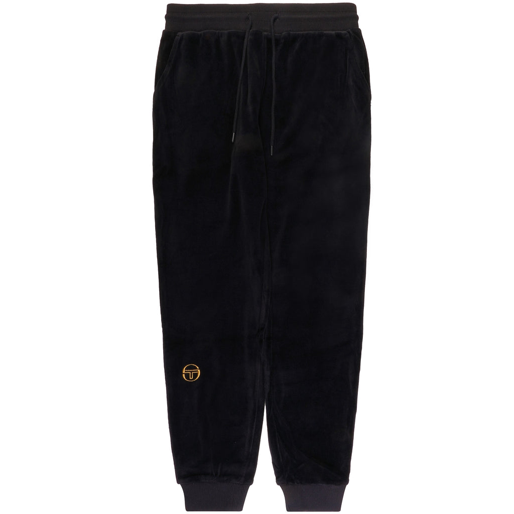 Sergio Tacchini Court TP Velour Track Pants - Black