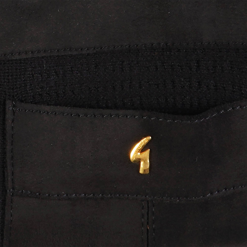 Gabicci Vintage Everett Button Through Polo Shirt - Black