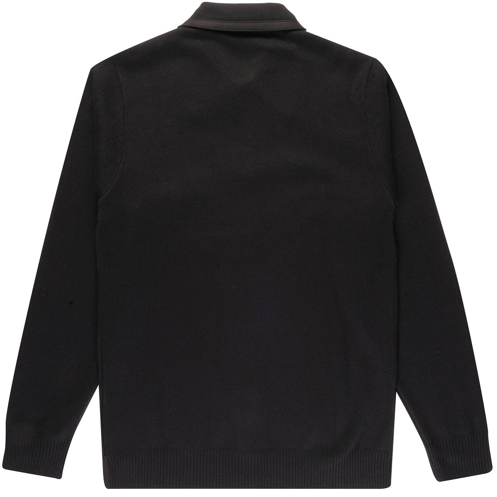 Gabicci Vintage Everett Button Through Polo Shirt - Black