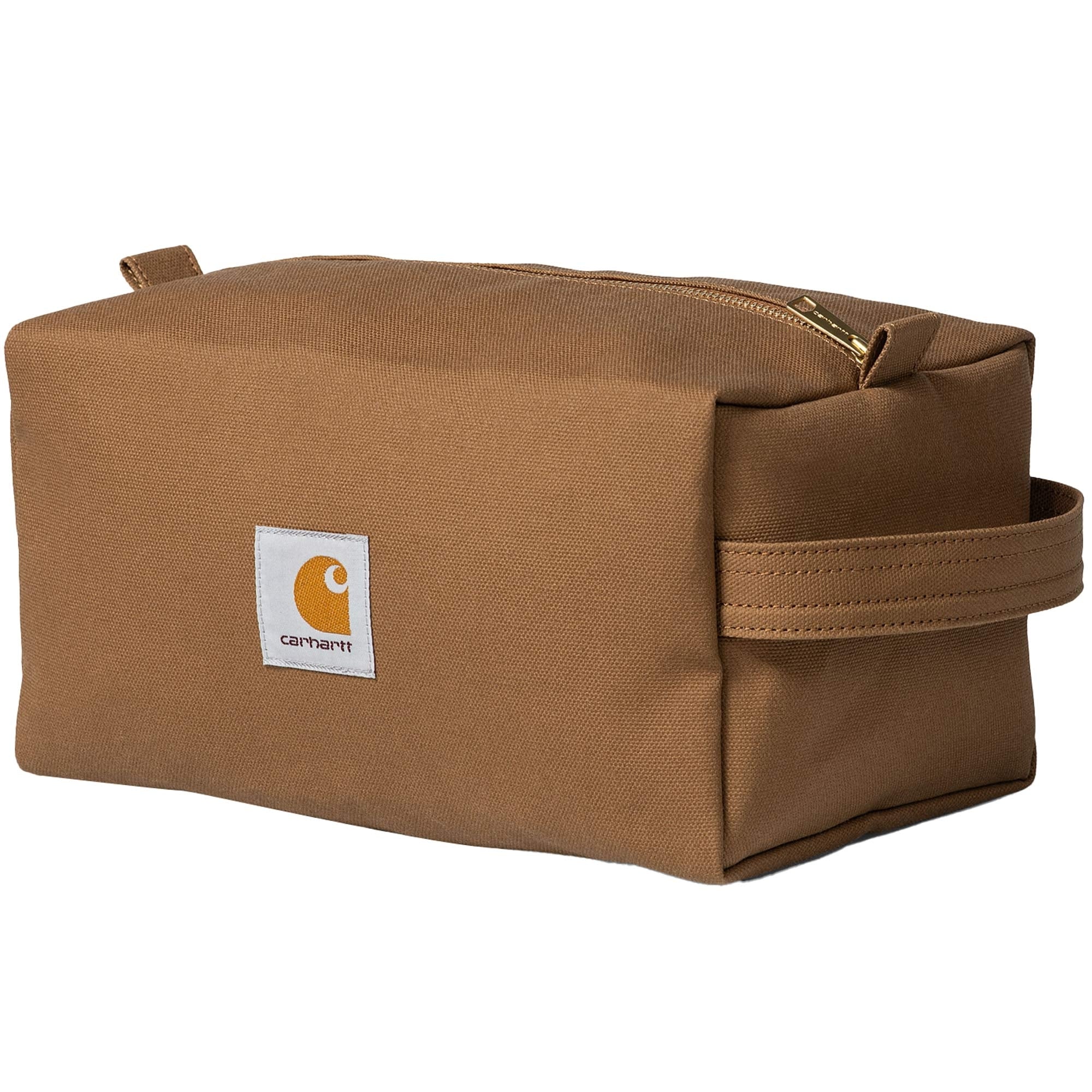 Carhartt WIP Canvas Washbag - Hamilton Brown