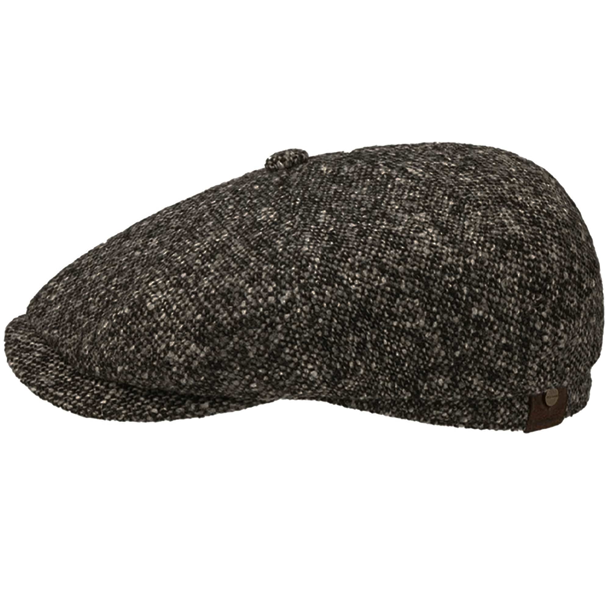 Stetson Hats Hatteras Donegal Tweed Cap - Dark Grey