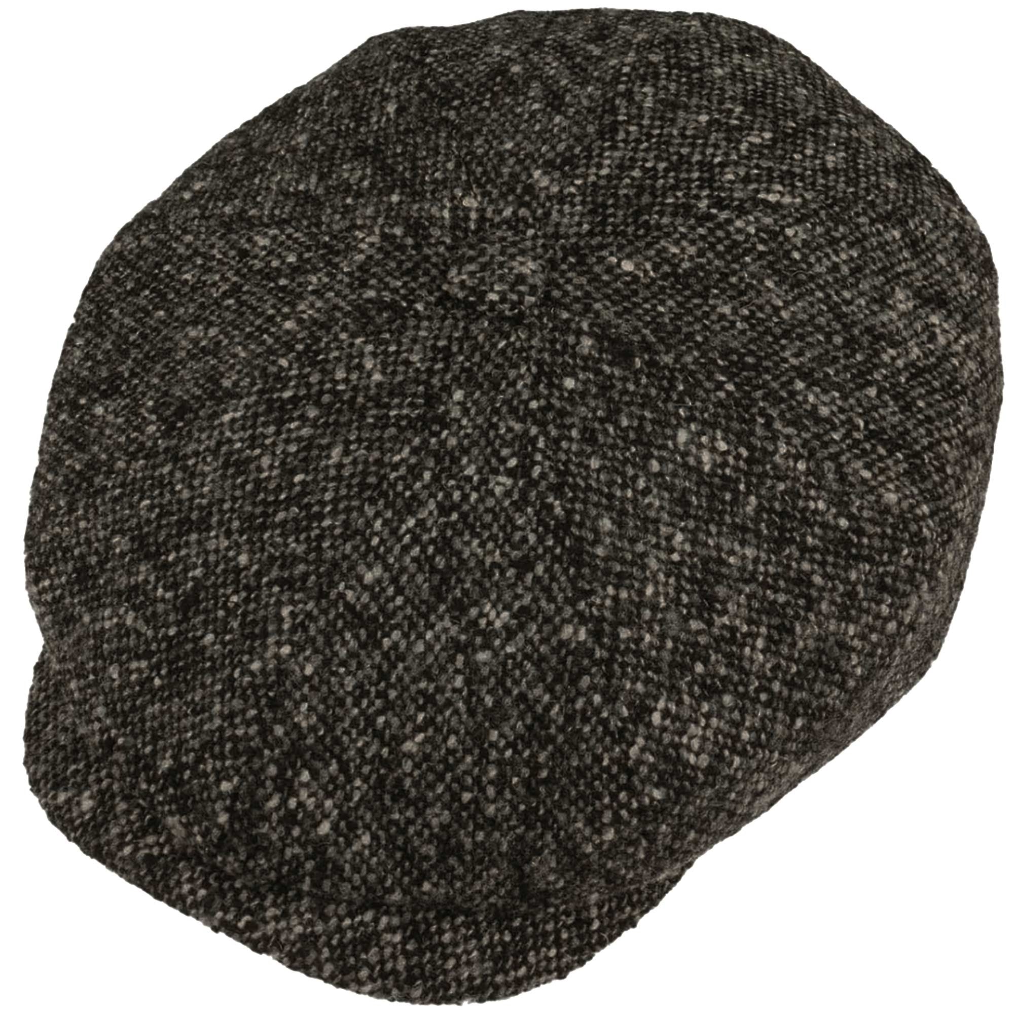 Stetson Hats Hatteras Donegal Tweed Cap - Dark Grey