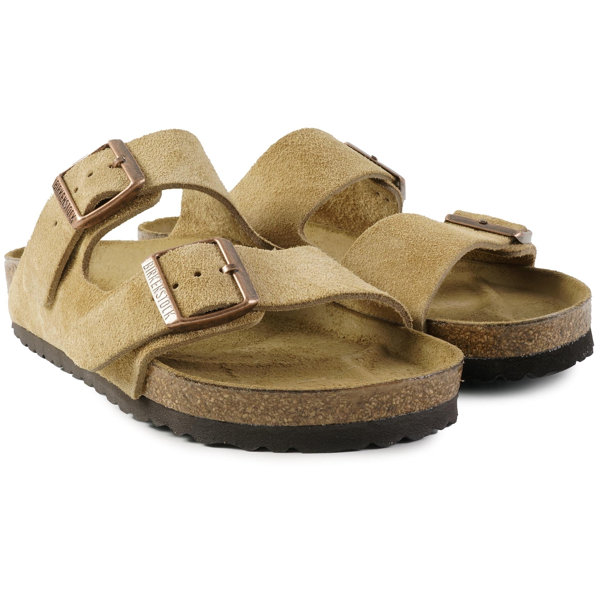 Birkenstock Arizona Suede Leather - Latte Cream