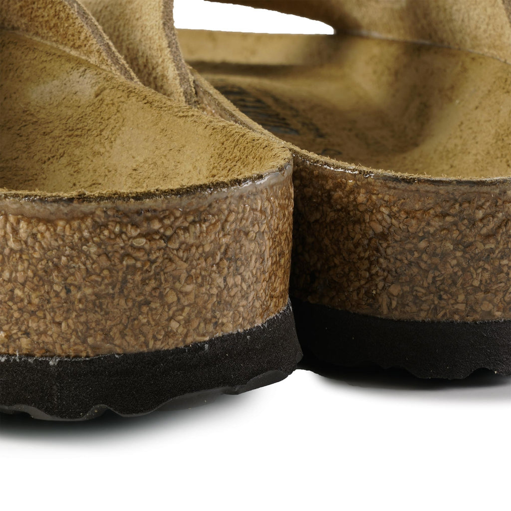 Birkenstock Arizona Suede Leather - Latte Cream