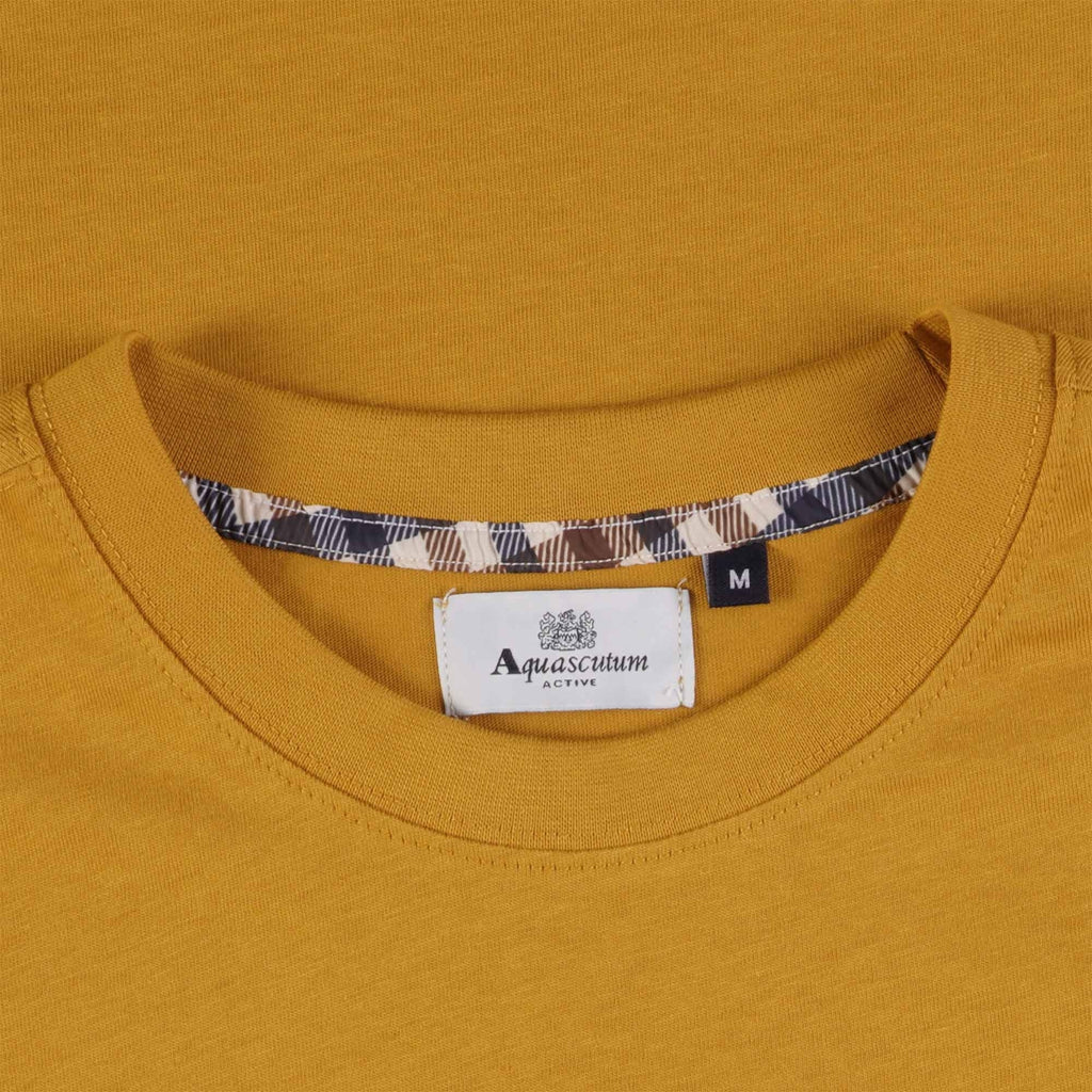 Aquascutum Active Club Check Pocket T-Shirt - Chai Tea
