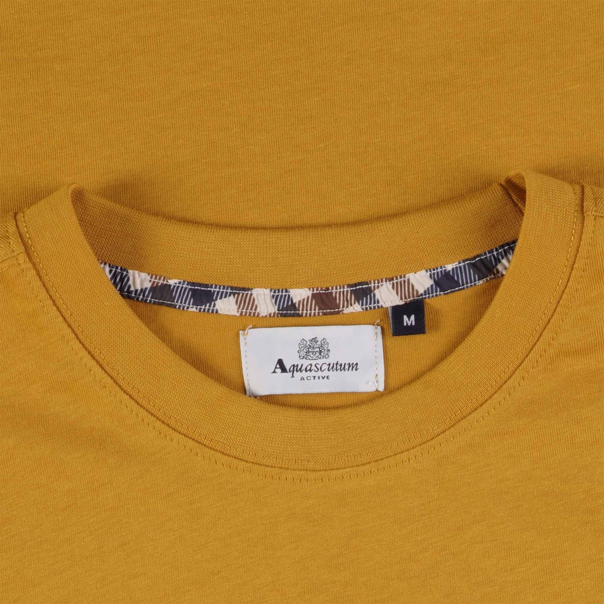 Aquascutum Active Club Check Pocket T-Shirt - Chai Tea
