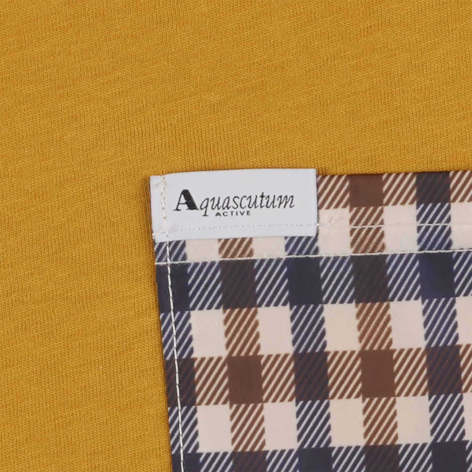 Aquascutum Active Club Check Pocket T-Shirt - Chai Tea