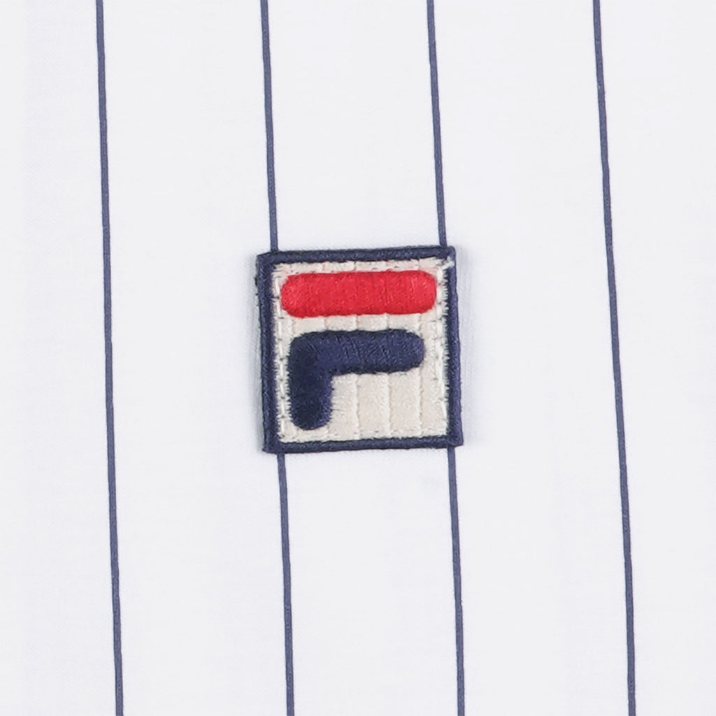 Fila Vintage BB1 Classic Vintage Striped Polo Shirt - White