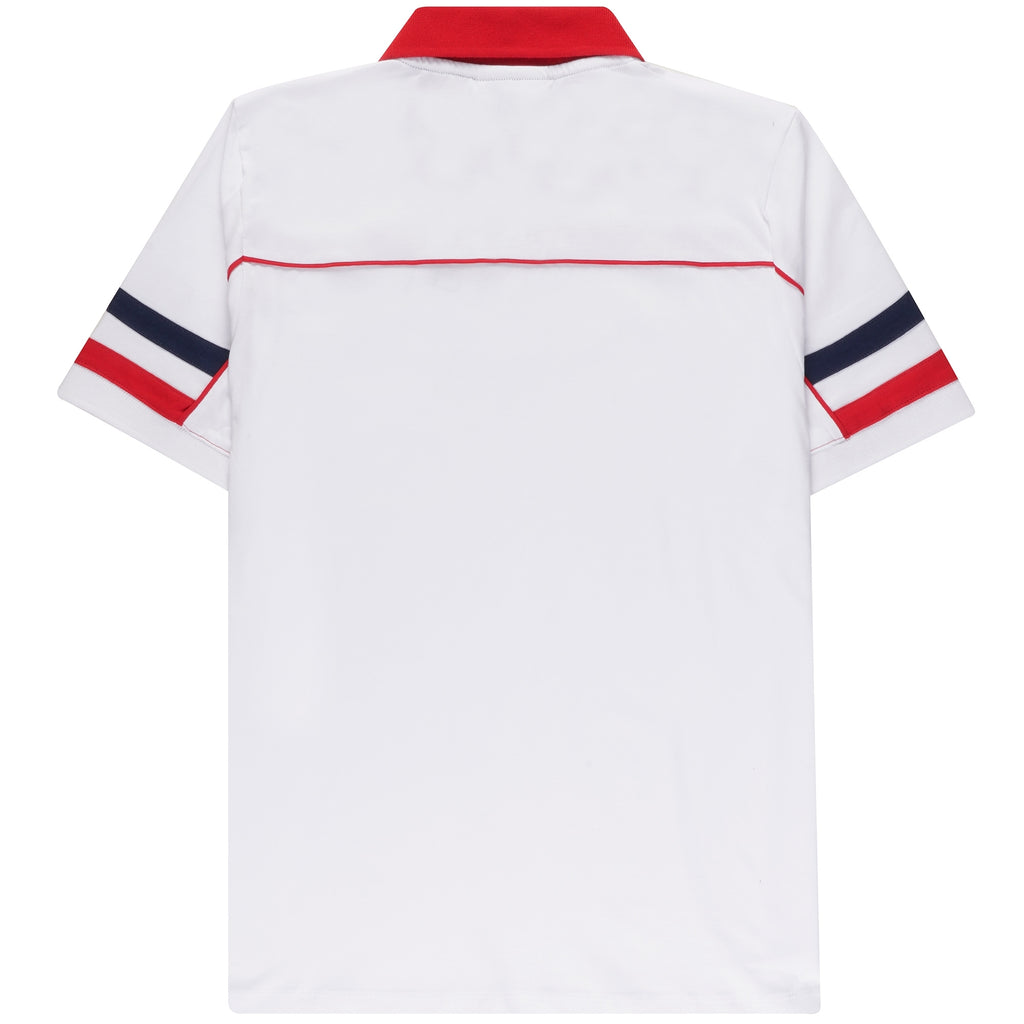 Fila Vintage Grandslam Piping Polo Top - White
