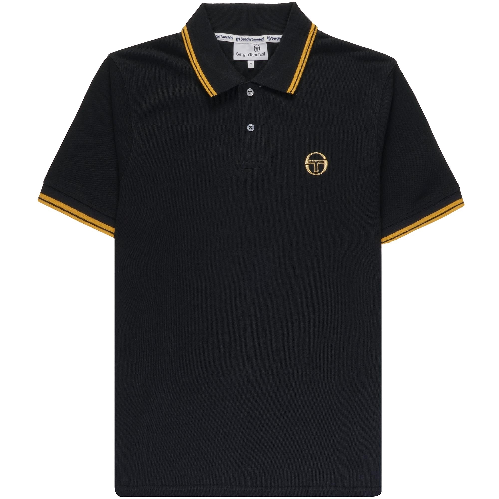 Sergio Tacchini 020 Polo Shirt - Black and Gold