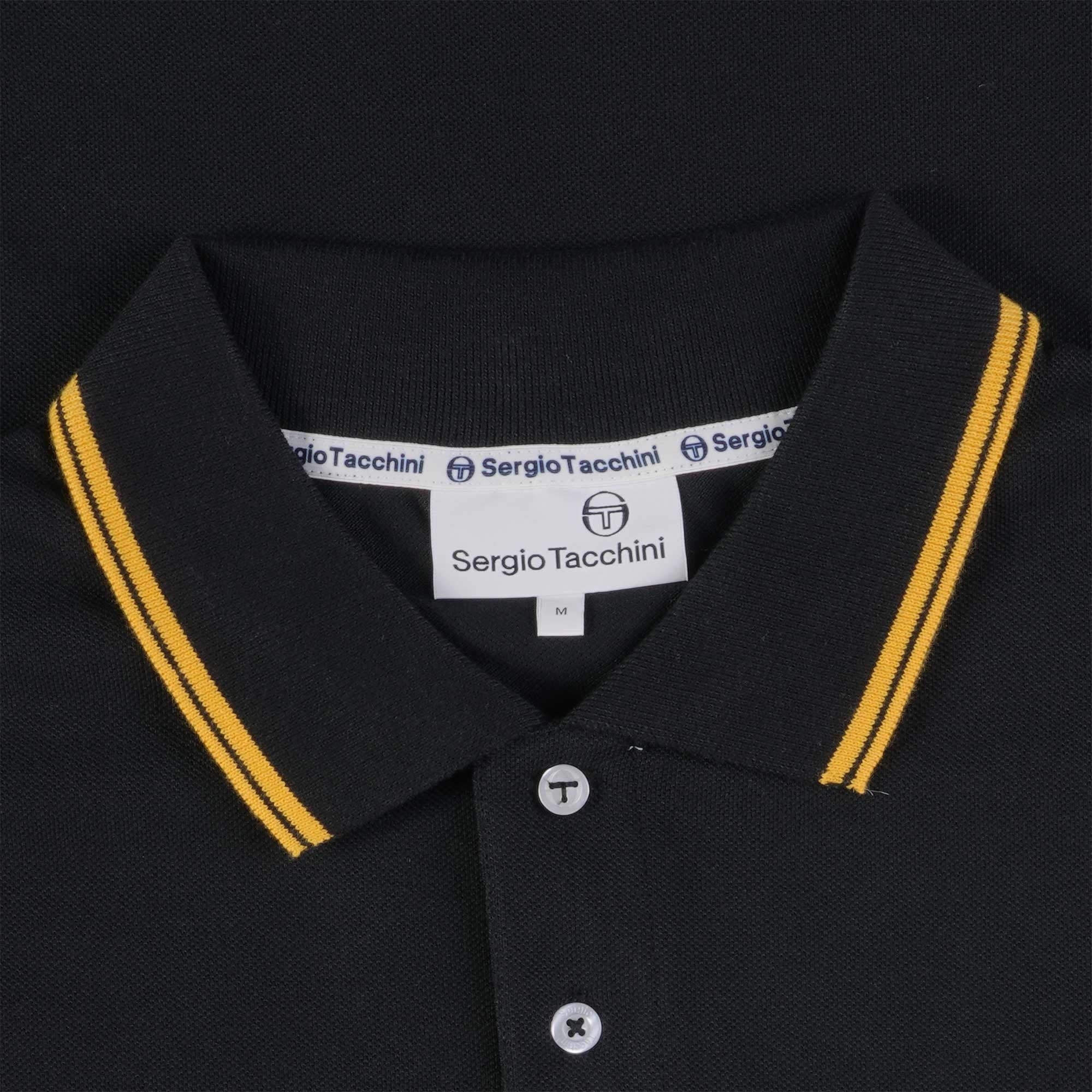 Sergio Tacchini 020 Polo Shirt - Black and Gold