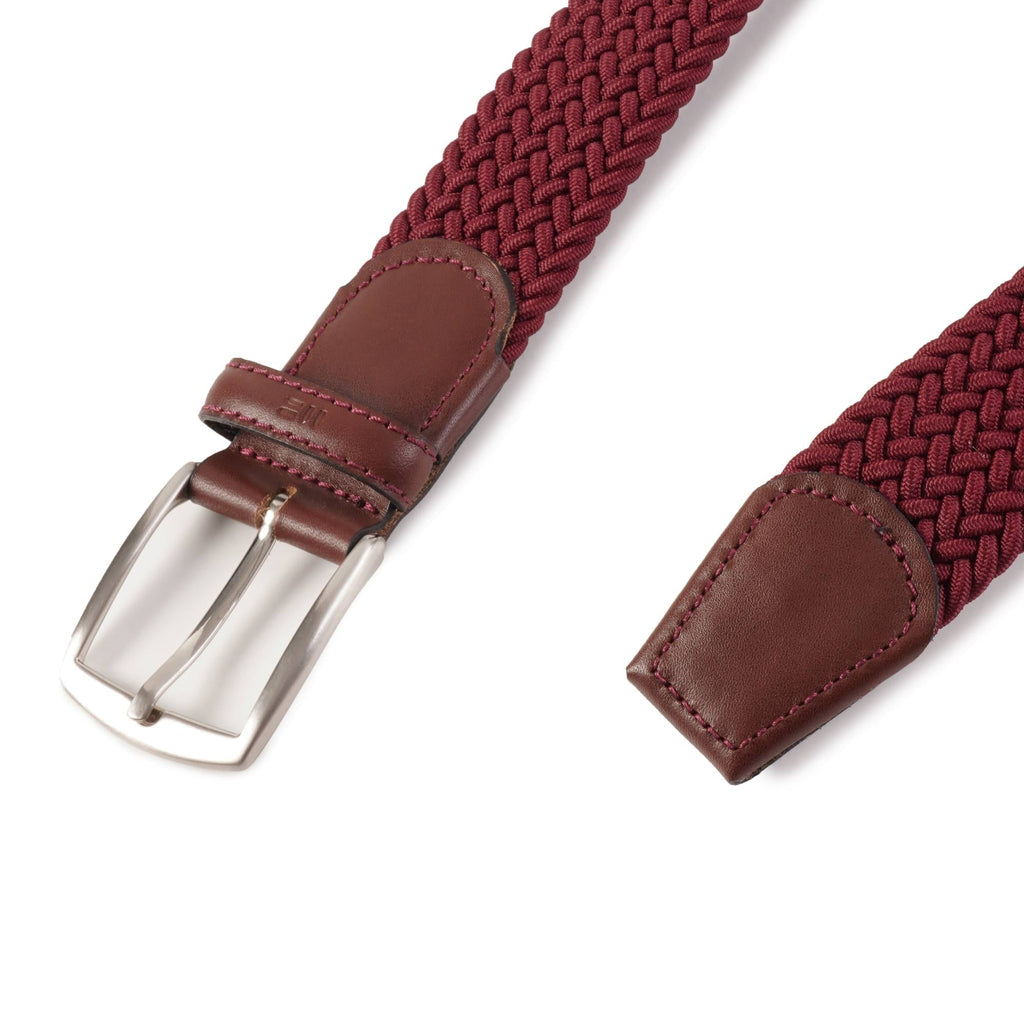 Miguel Bellido Belts Woven Belt - Burgundy