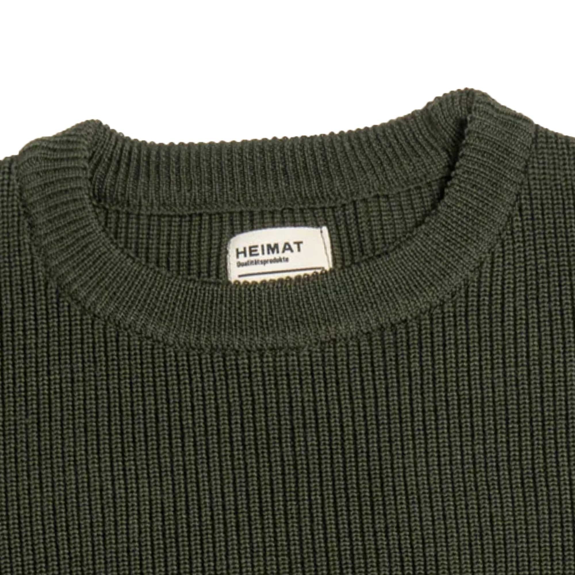 Merino Rundhals Jumper - Military Green