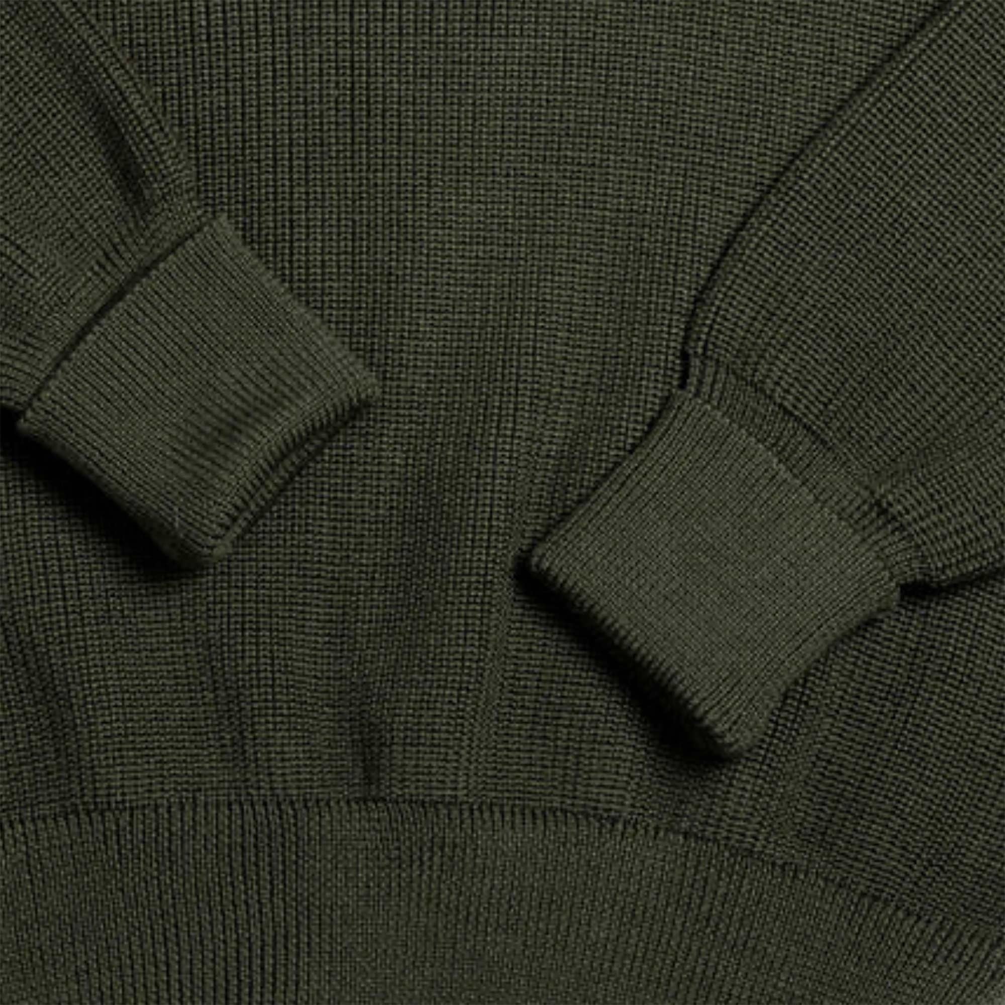 Merino Rundhals Jumper - Military Green