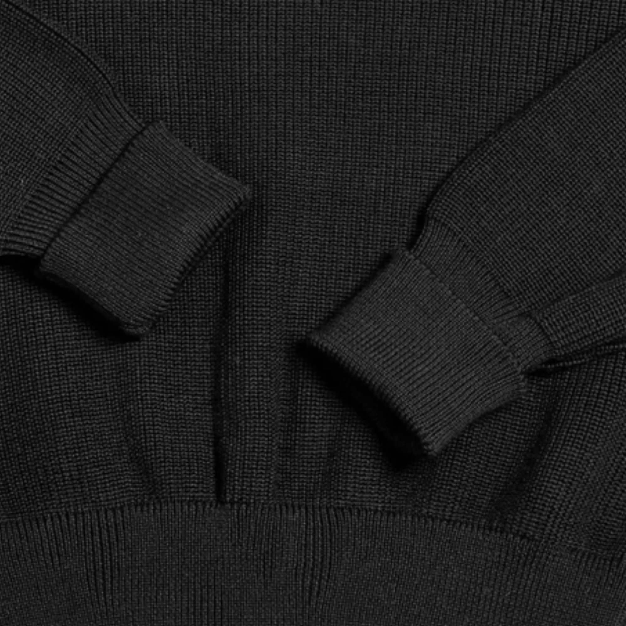 Heimat Merino Rundhals Jumper - Schwarz