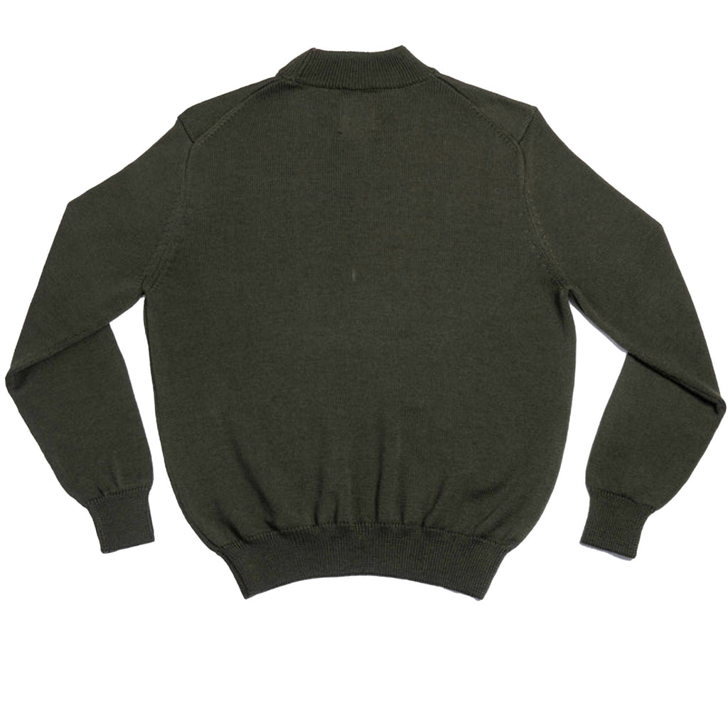 Heimat Merino Deck Sweater - Military Green