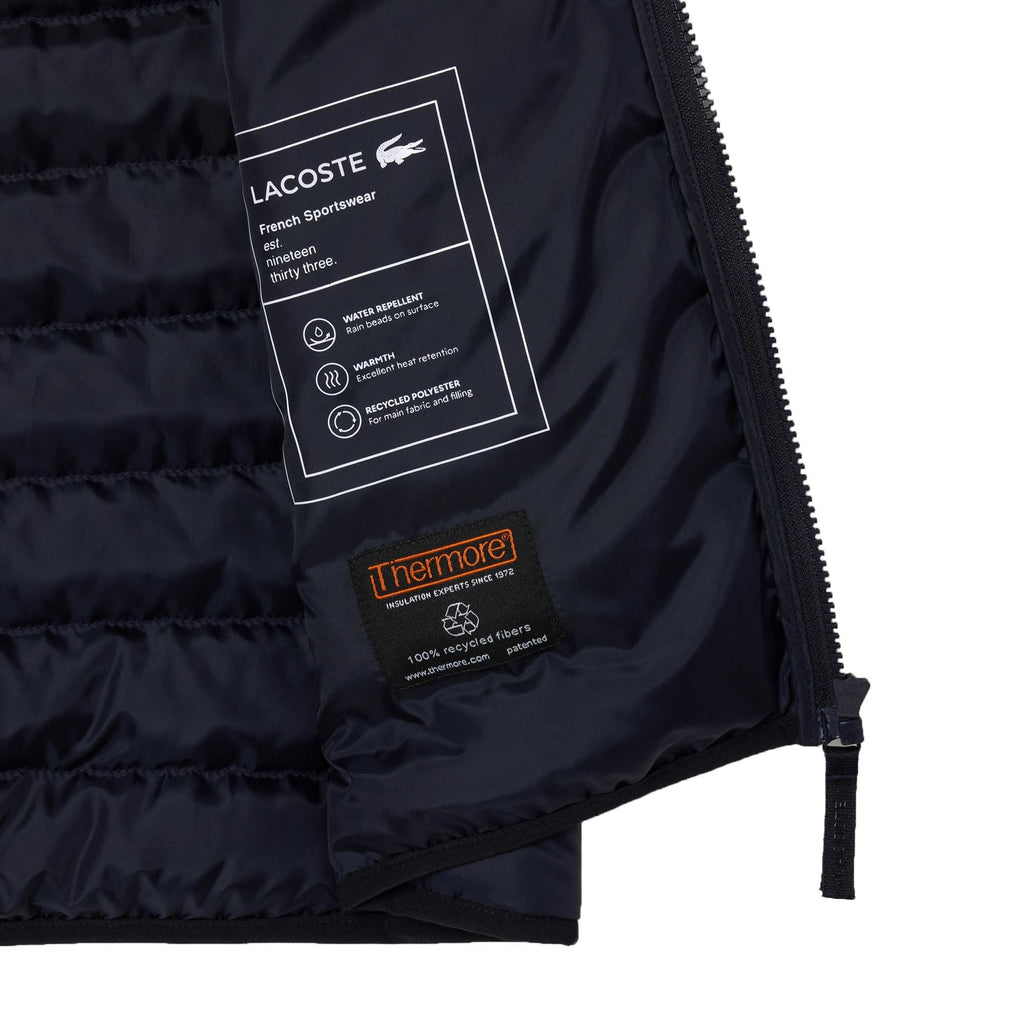Lacoste Water Repellent Puffed Vest - Marine