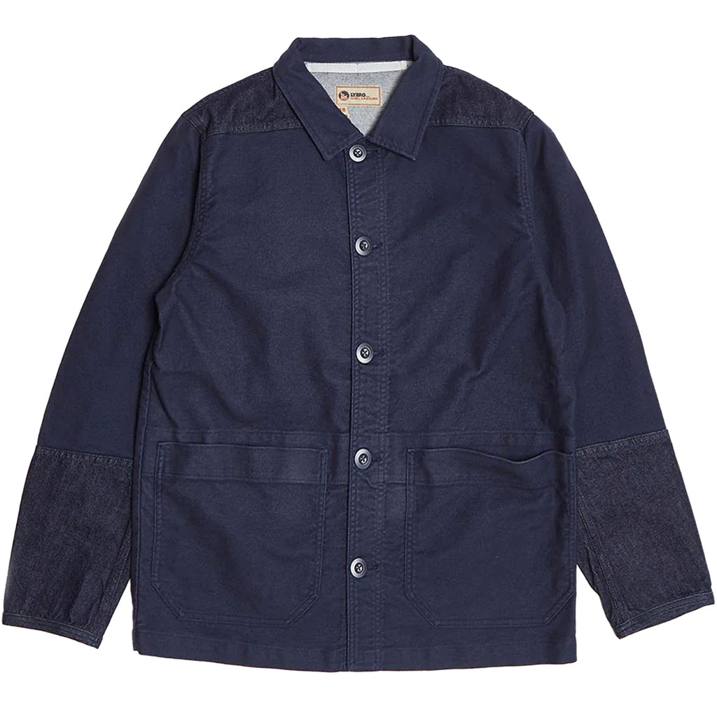 Nigel Cabourn Engineer Jacket - Black Navy