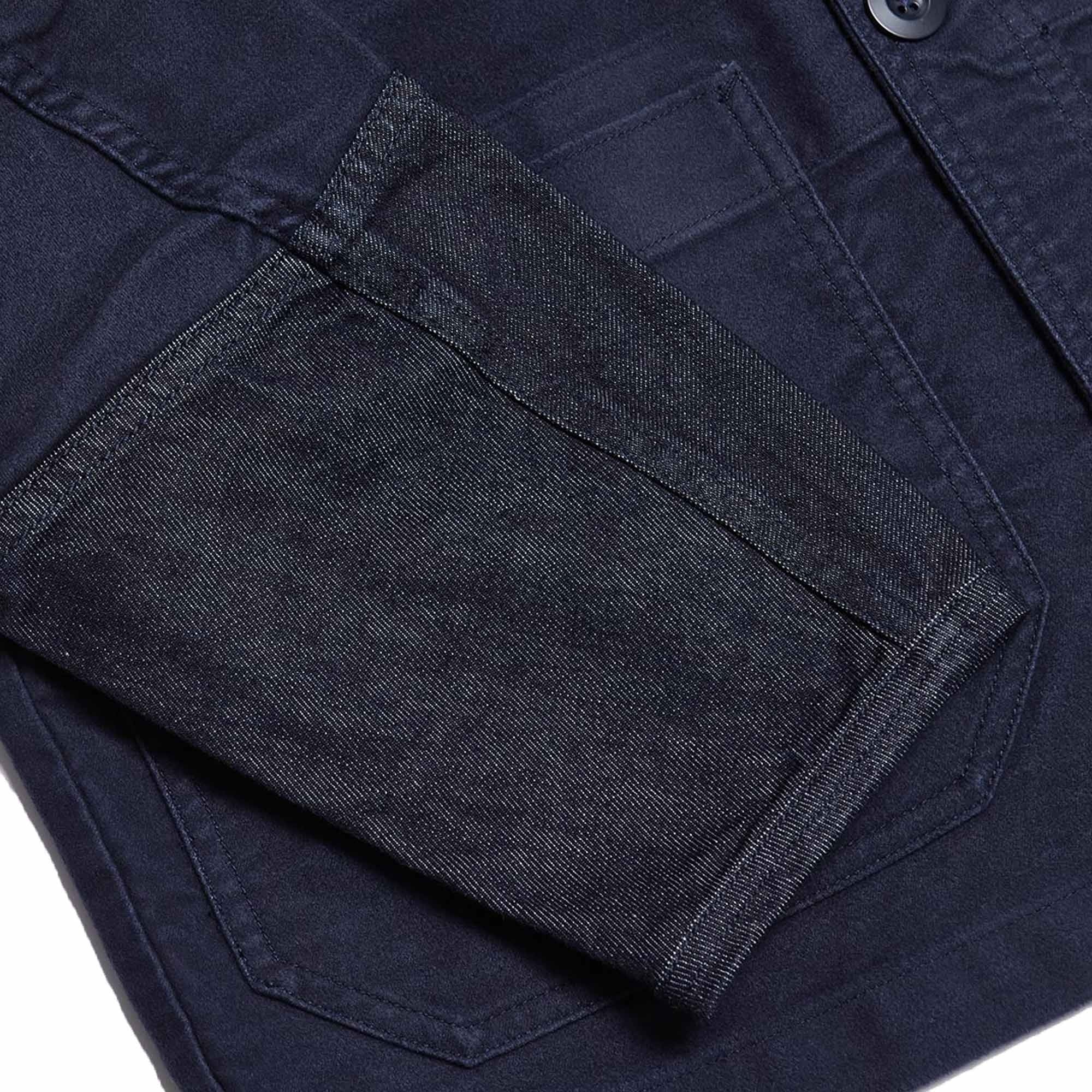 Nigel Cabourn Engineer Jacket - Black Navy