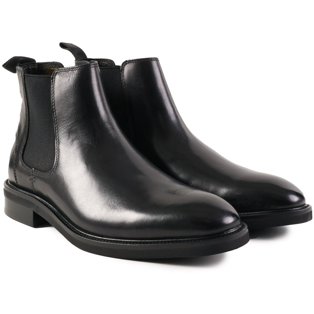 John White Brecon Leather Boots - Black