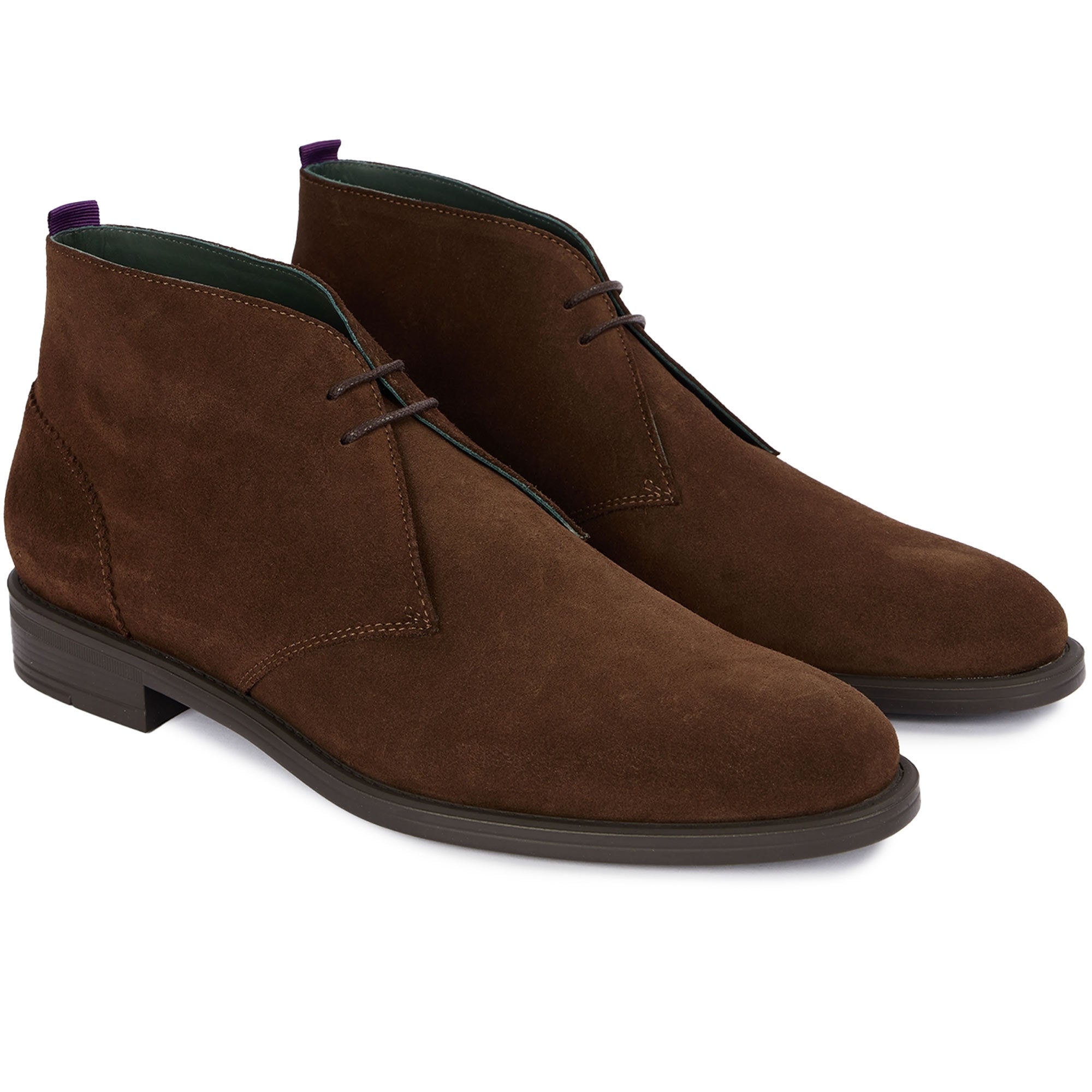 Paul Smith Drummond Suede Boots - Chocolate Brown