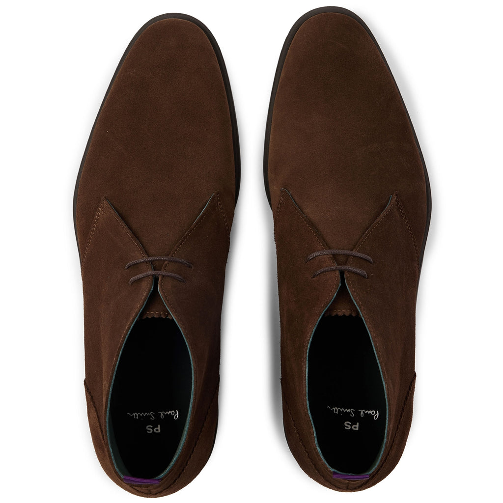 Paul Smith Drummond Suede Boots - Chocolate Brown