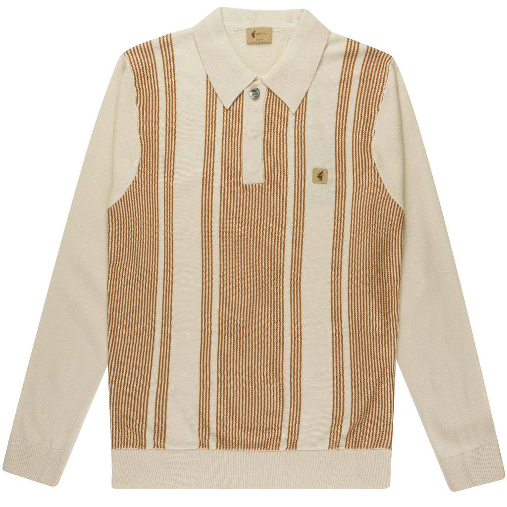 Gabicci Vintage Dante Polo Shirt - Cream