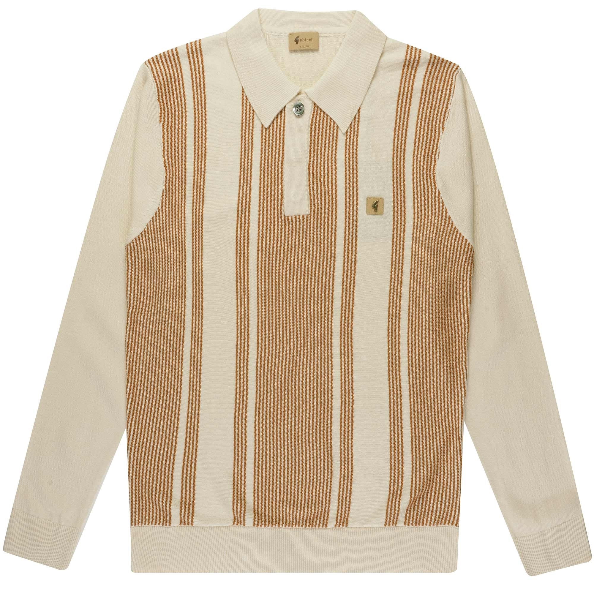 Gabicci Vintage Dante Polo Shirt - Cream