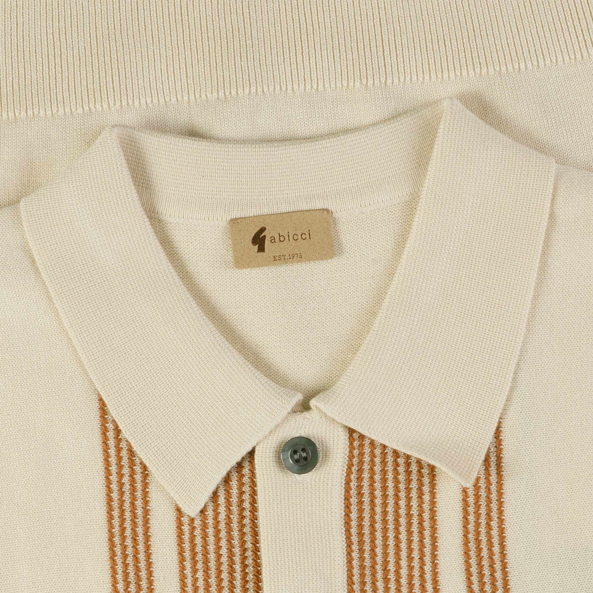 Gabicci Vintage Dante Polo Shirt - Cream
