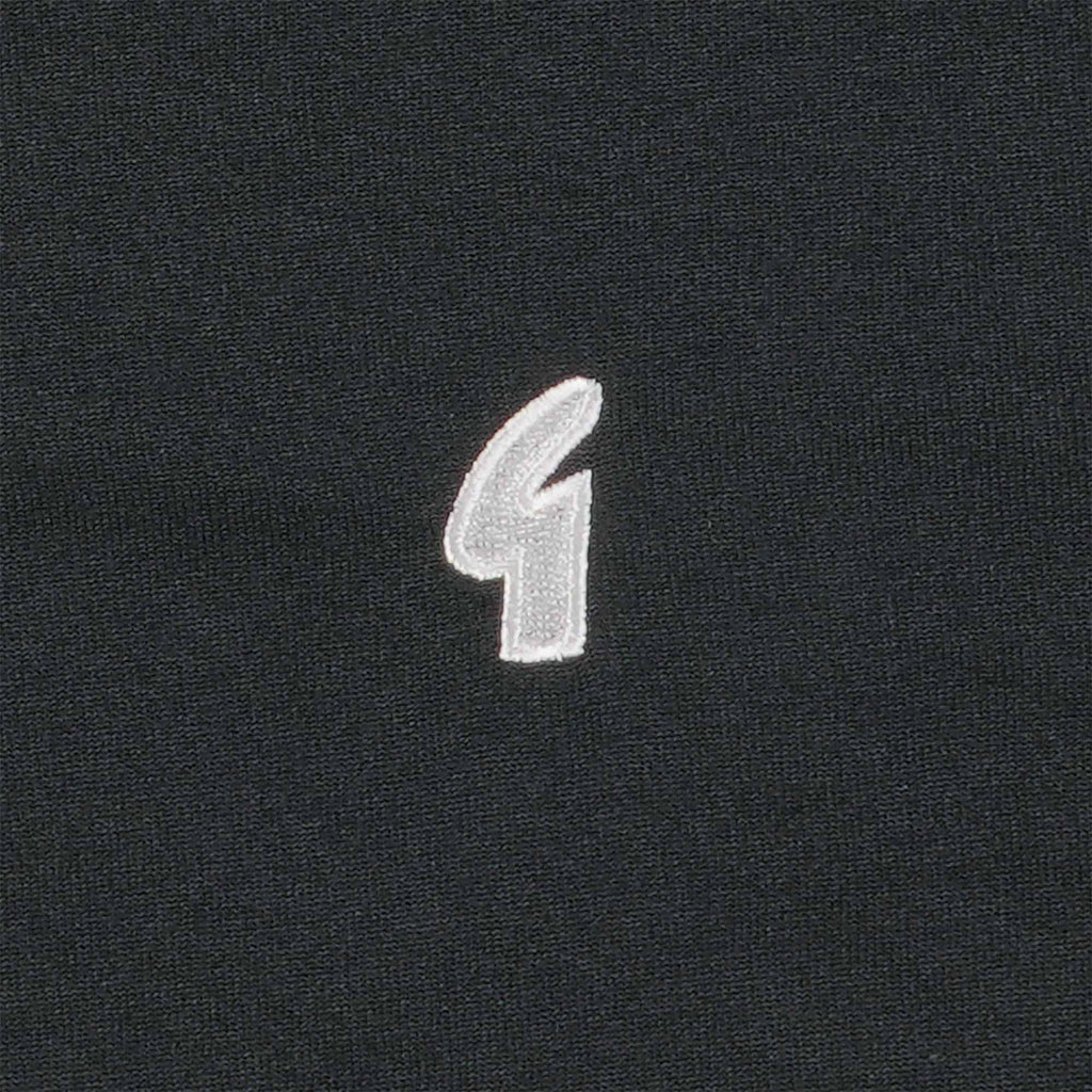Gabicci Vintage George Zip Neck Polo Shirt - Black
