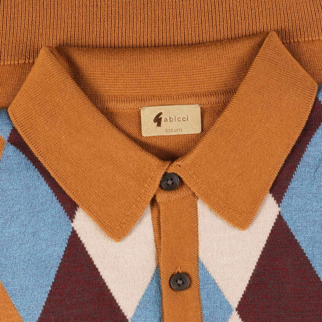 Gabicci Vintage Pablo Polo Shirt - Walnut