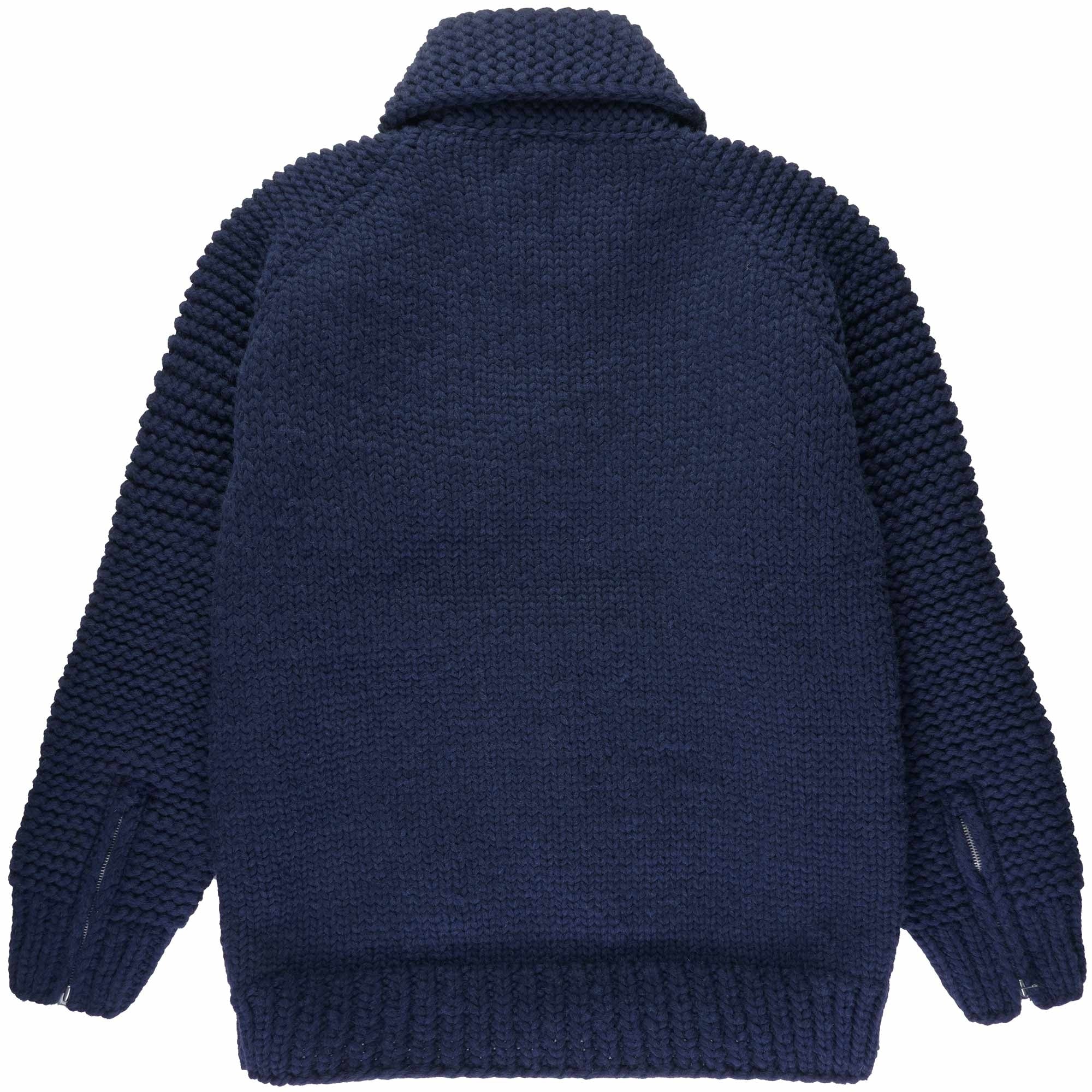Faiz TS Moto Cowichan Sweater - Dark Navy