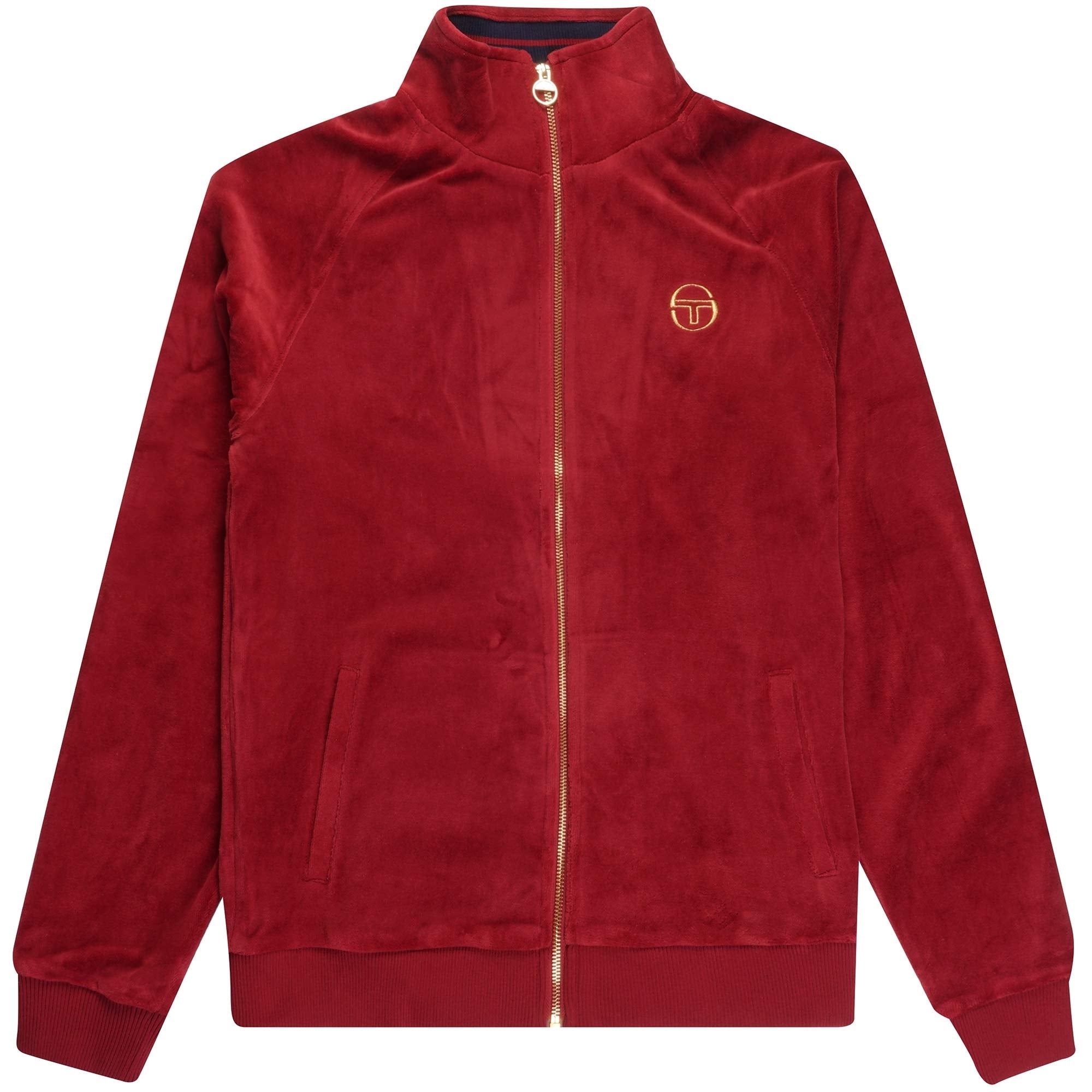 Sergio Tacchini Court Velour Track Top - Sun Dried
