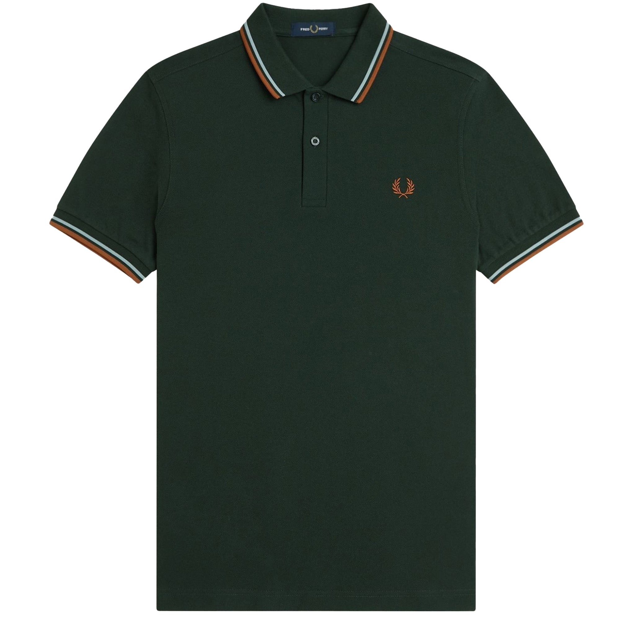Fred Perry M3600 Twin Tipped Polo - Night Green
